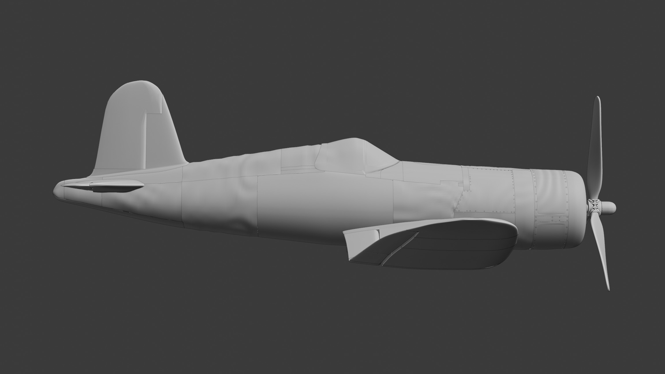 F4U Corsair 3D model 3D model_7