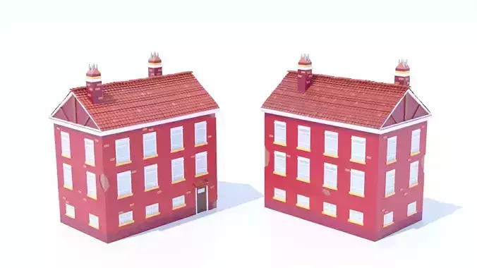 Italian Building number 4 Lowpoly