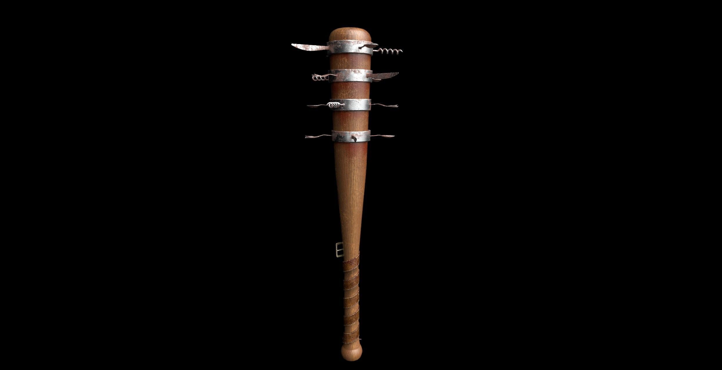 Killer-Cook Bat  Low-poly 3D model_1