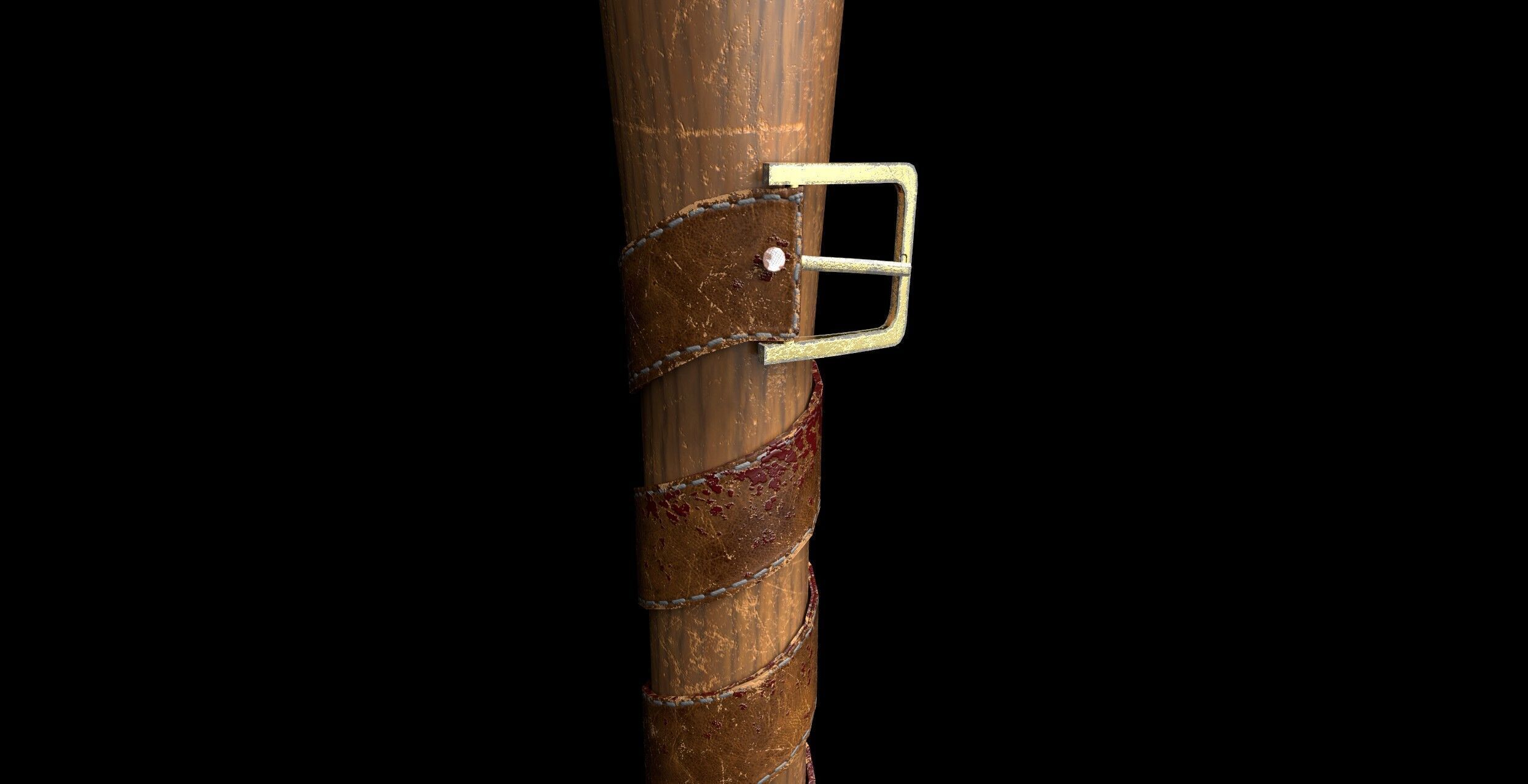 Killer-Cook Bat  Low-poly 3D model_5