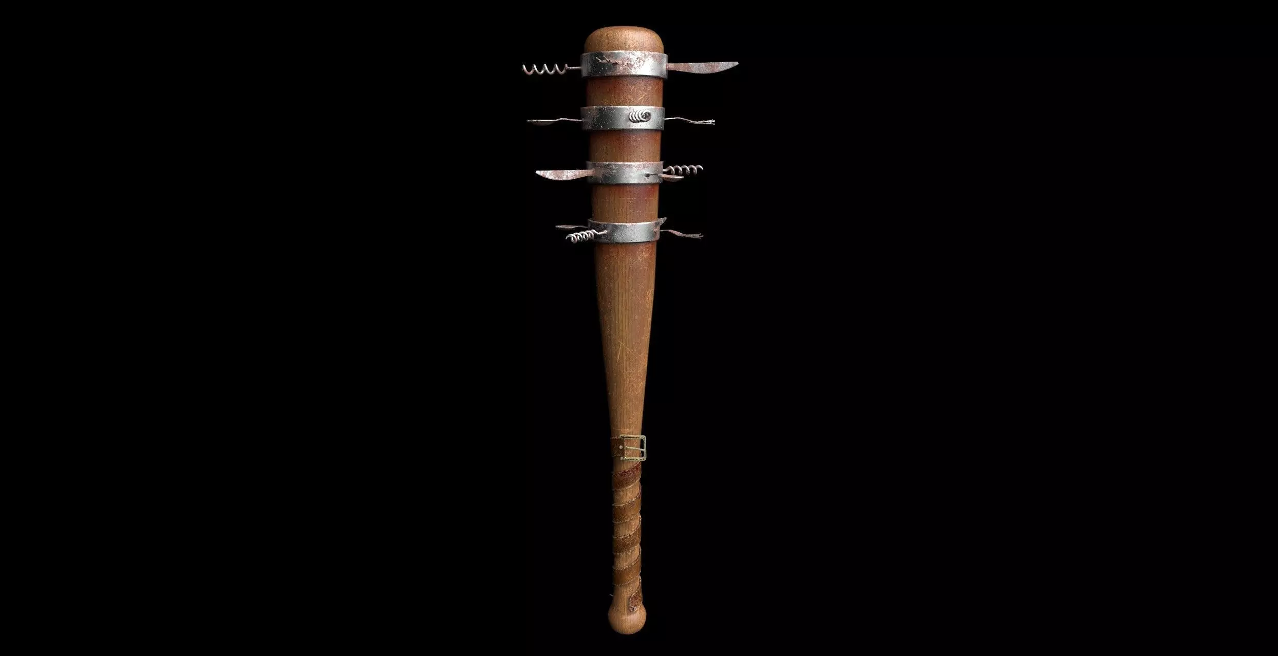 Killer-Cook Bat  Low-poly 3D model_0