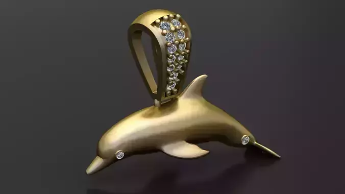 DOLPHIN PENDANT 3D PRINTABLE MODEL