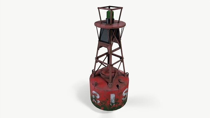 River Buoy Low-poly 3D model