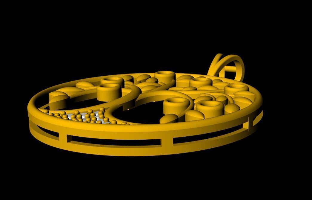 Diamond Tree Pendant - 0023 3D print model_6