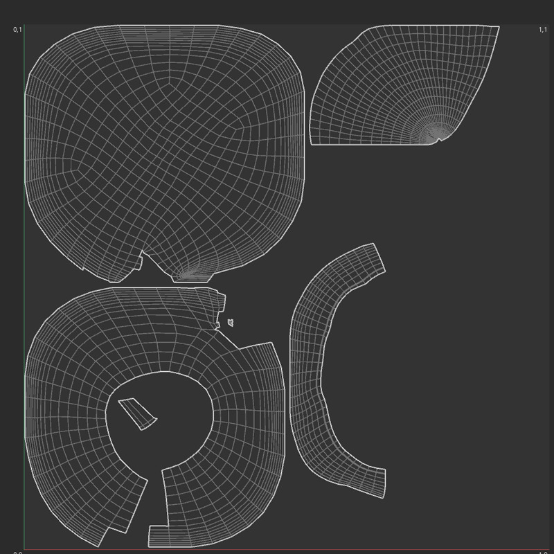 Pumpkin Halloween Robot Low-poly 3D model_18