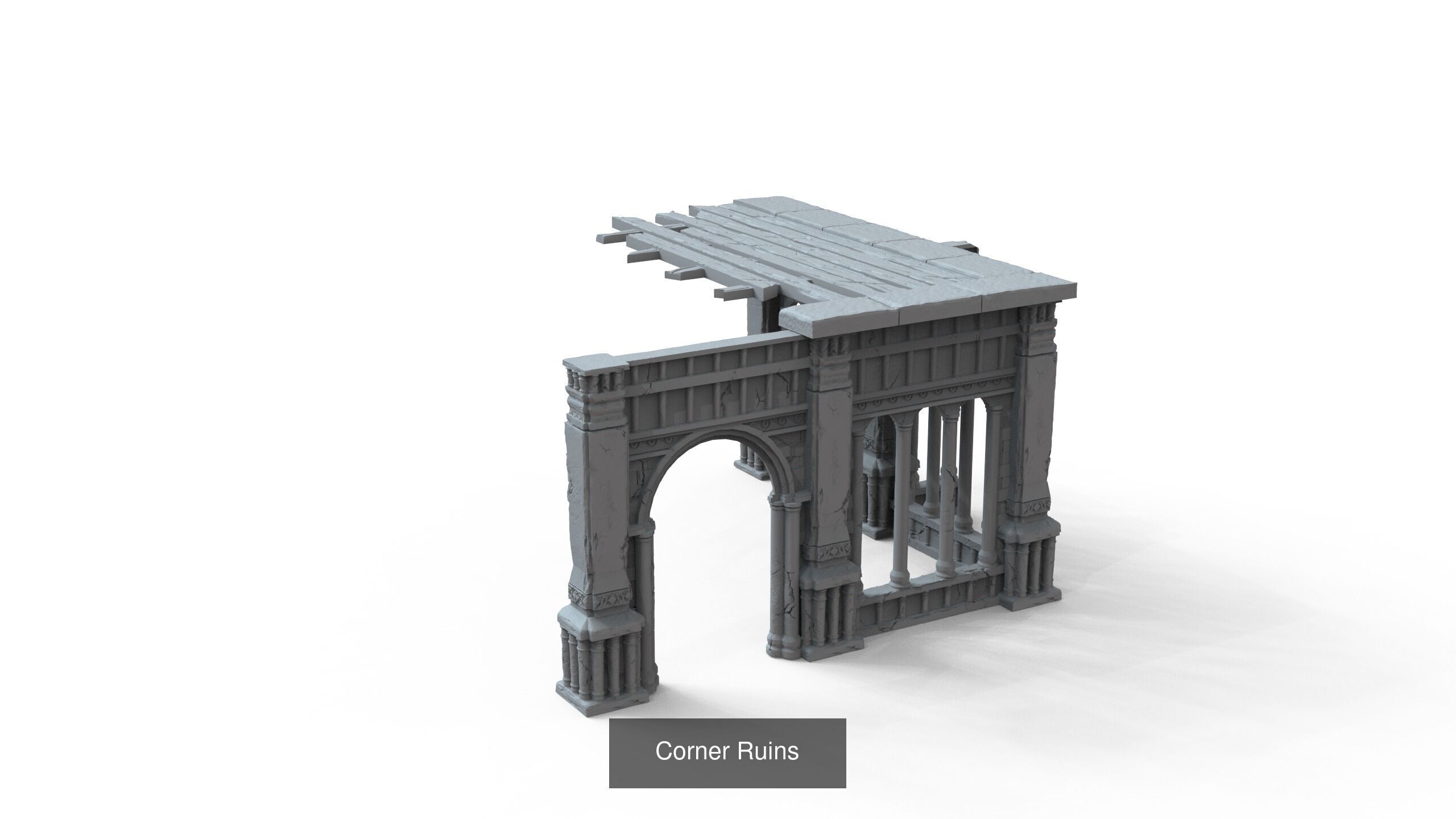 Gothic Ruins 3D Model Collection_8