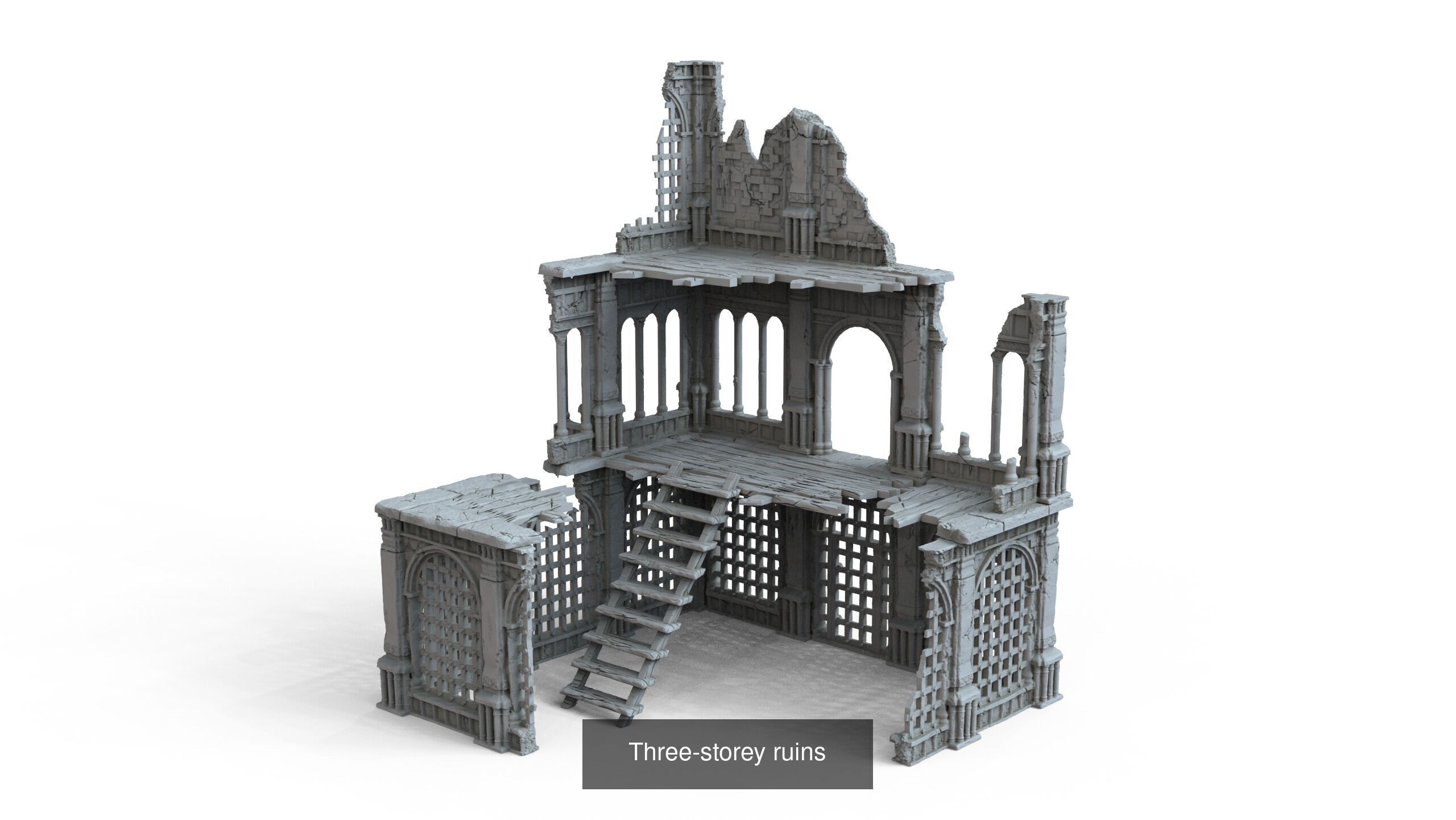 Gothic Ruins 3D Model Collection_10