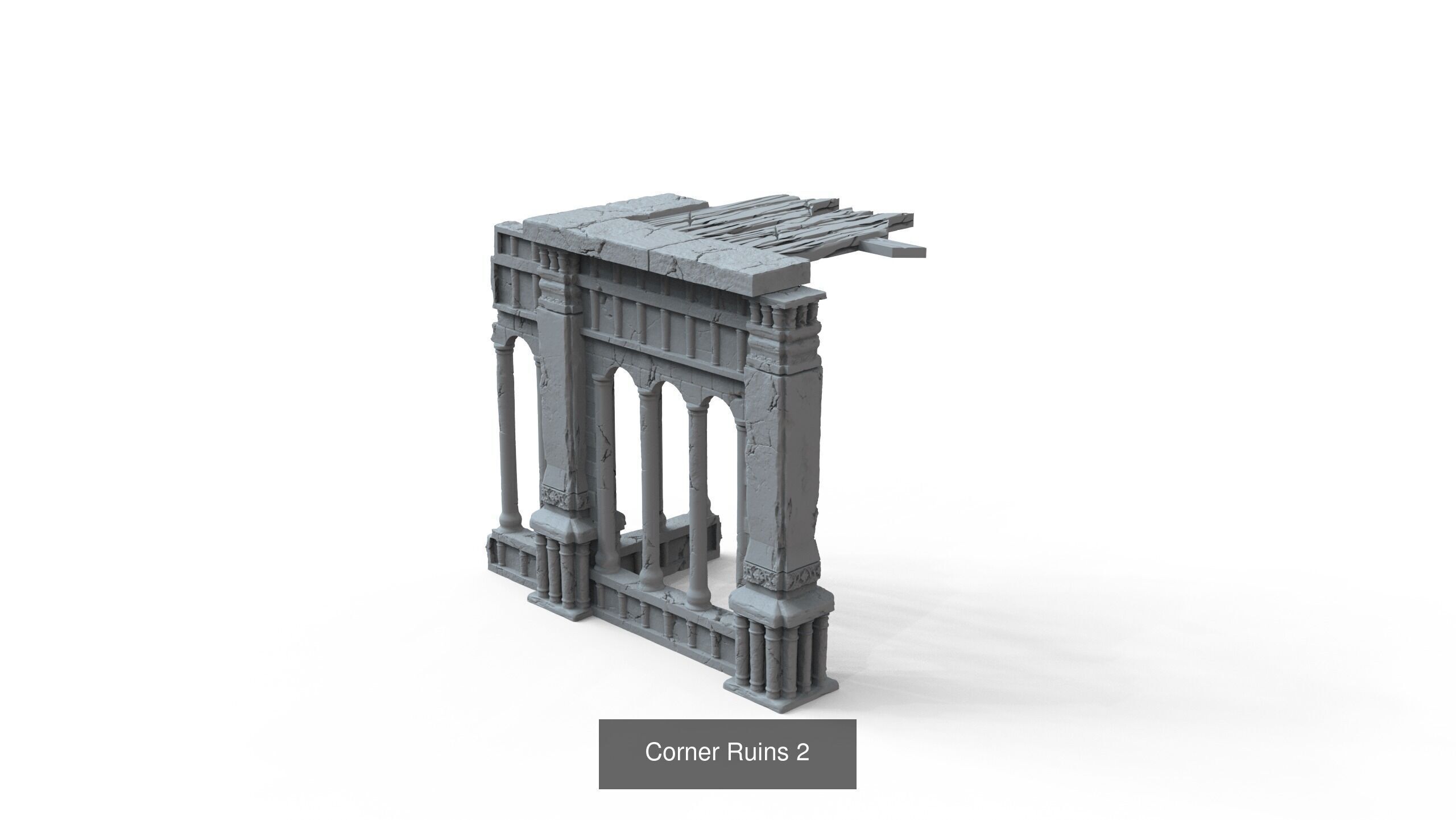 Gothic Ruins 3D Model Collection_7