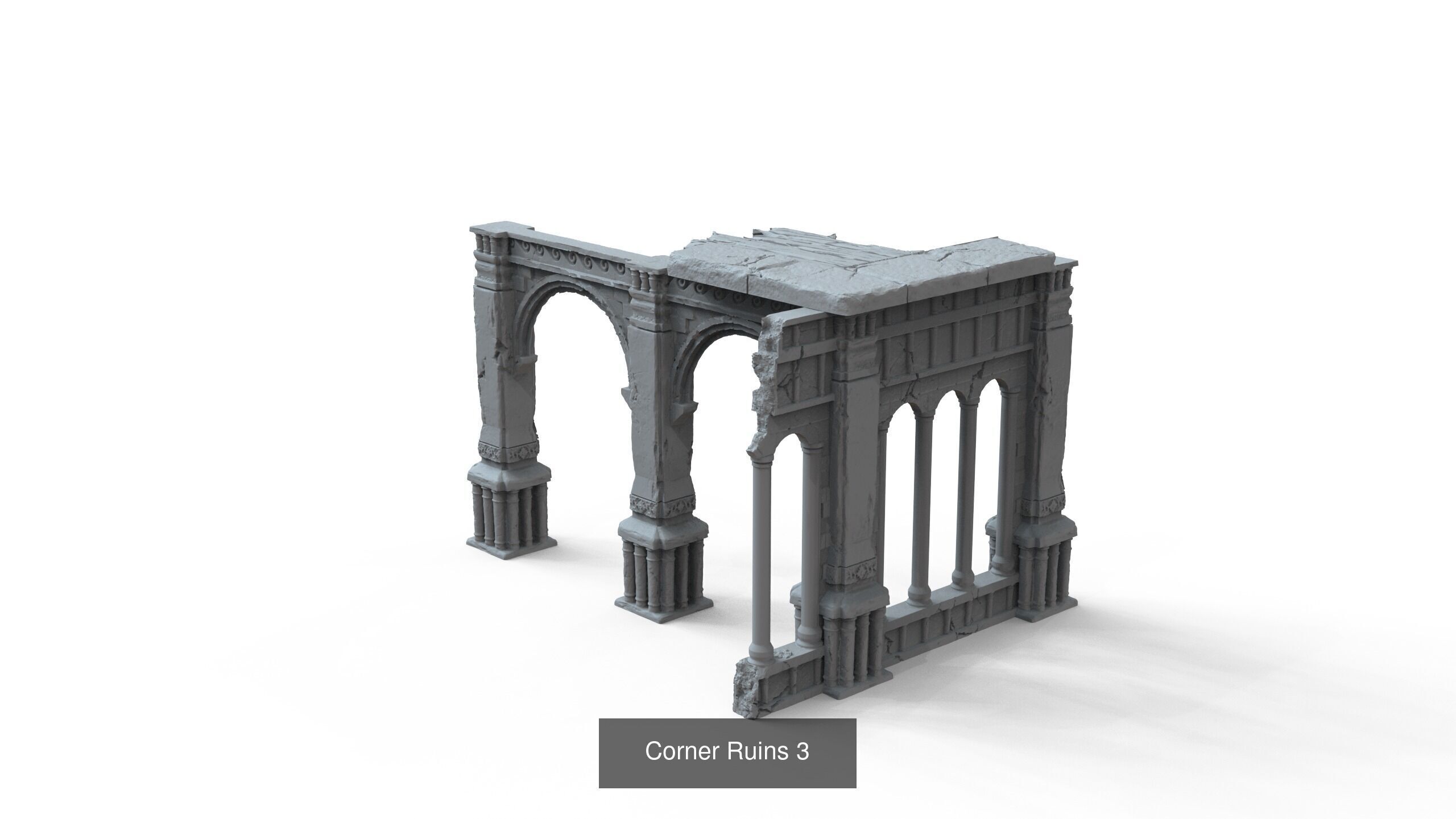 Gothic Ruins 3D Model Collection_6