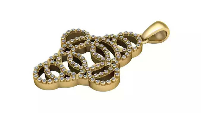 ANGEL UMIQUE PENDANT 3D PRINTABLE MODEL 