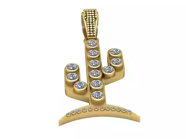 CACTUE PLANT PENDANT 3D PRINTABLE MODEL 