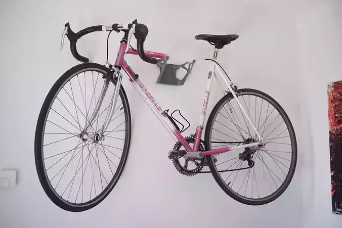 Topology Optimized Racing Bike Wall Hanger mount 3D printing