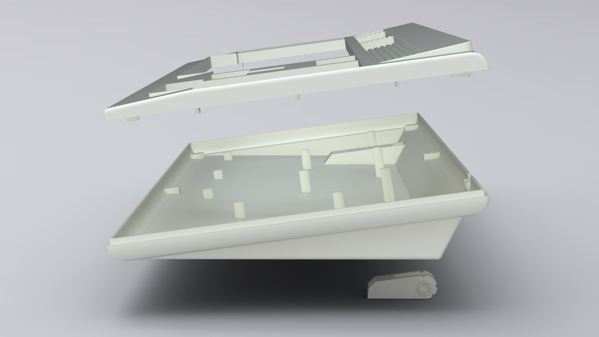 Amiga 4000 keyboard 3d printed enclosure 3D print model_9
