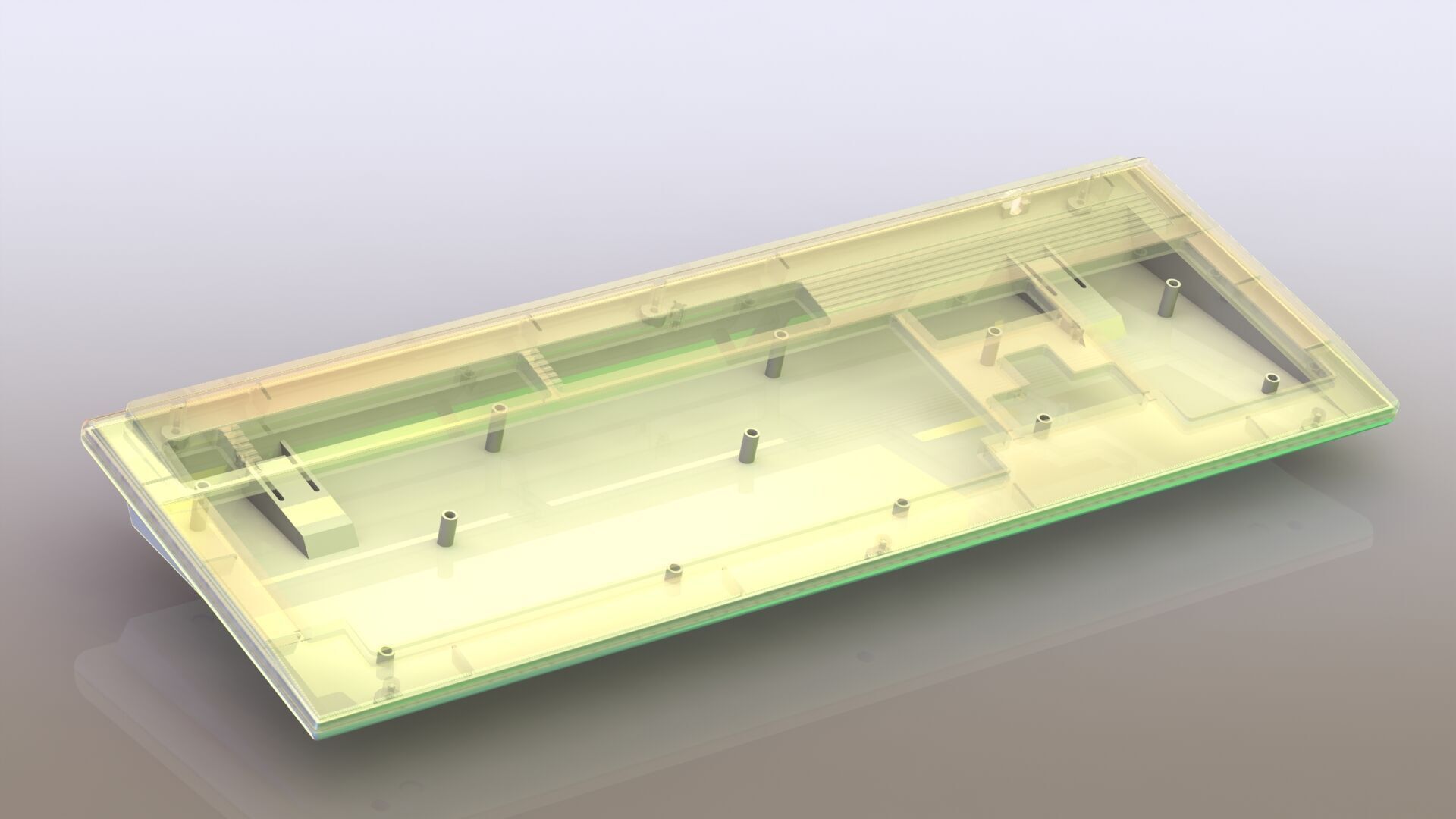 Amiga 4000 keyboard 3d printed enclosure 3D print model_16