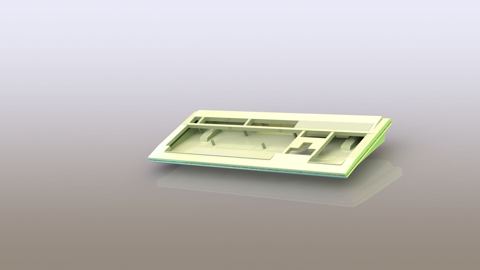 Amiga 4000 keyboard 3d printed enclosure 3D print model_2