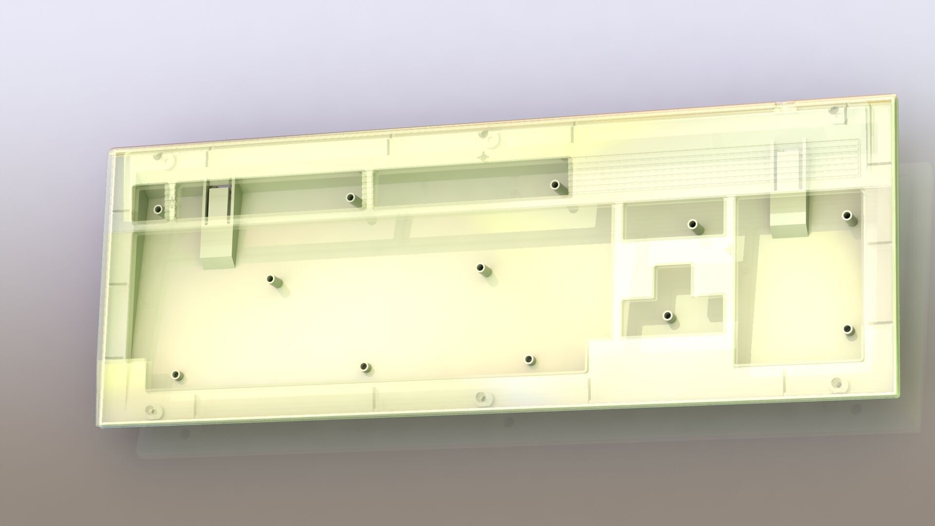 Amiga 4000 keyboard 3d printed enclosure 3D print model_17