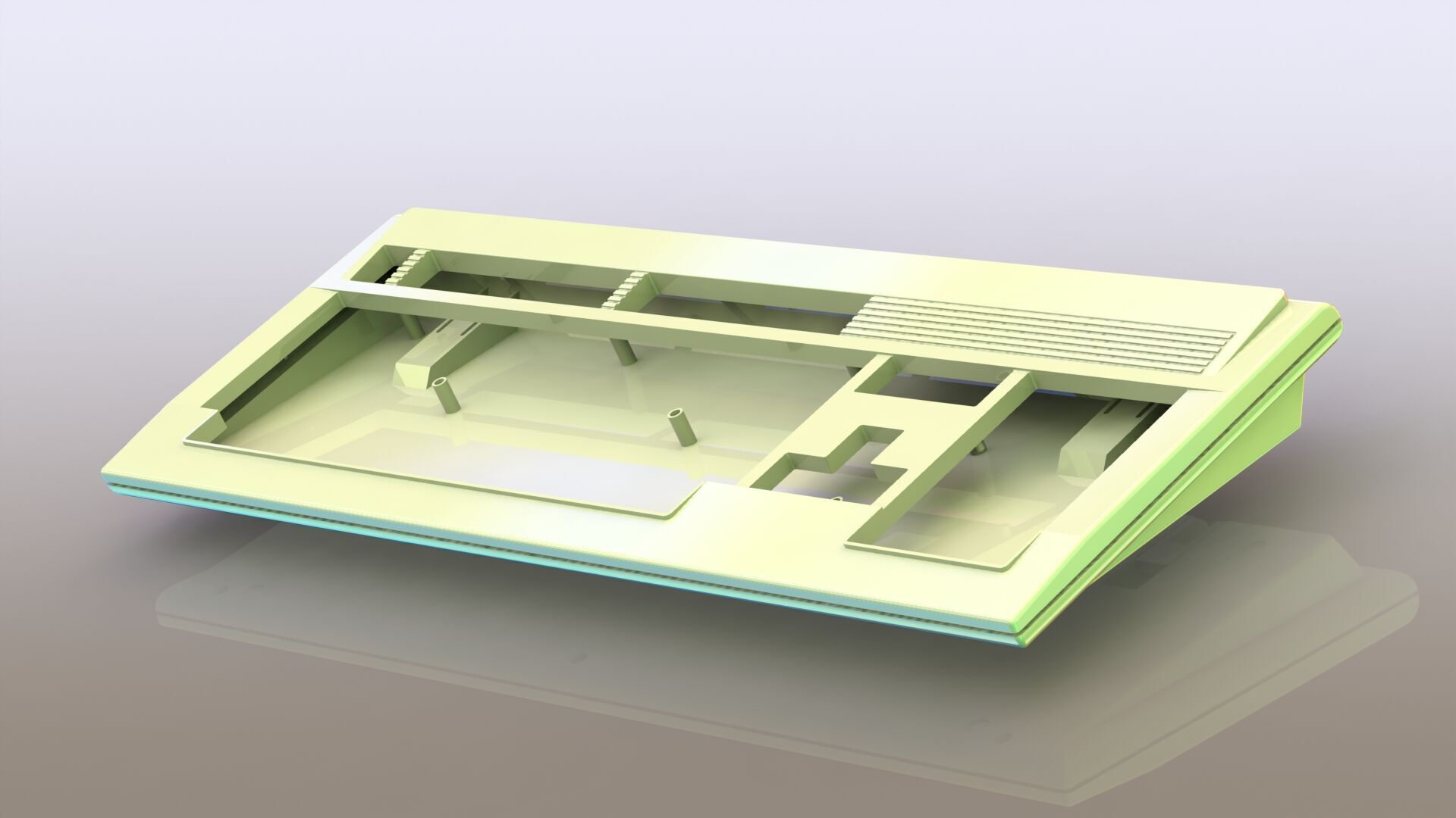 Amiga 4000 keyboard 3d printed enclosure 3D print model_1