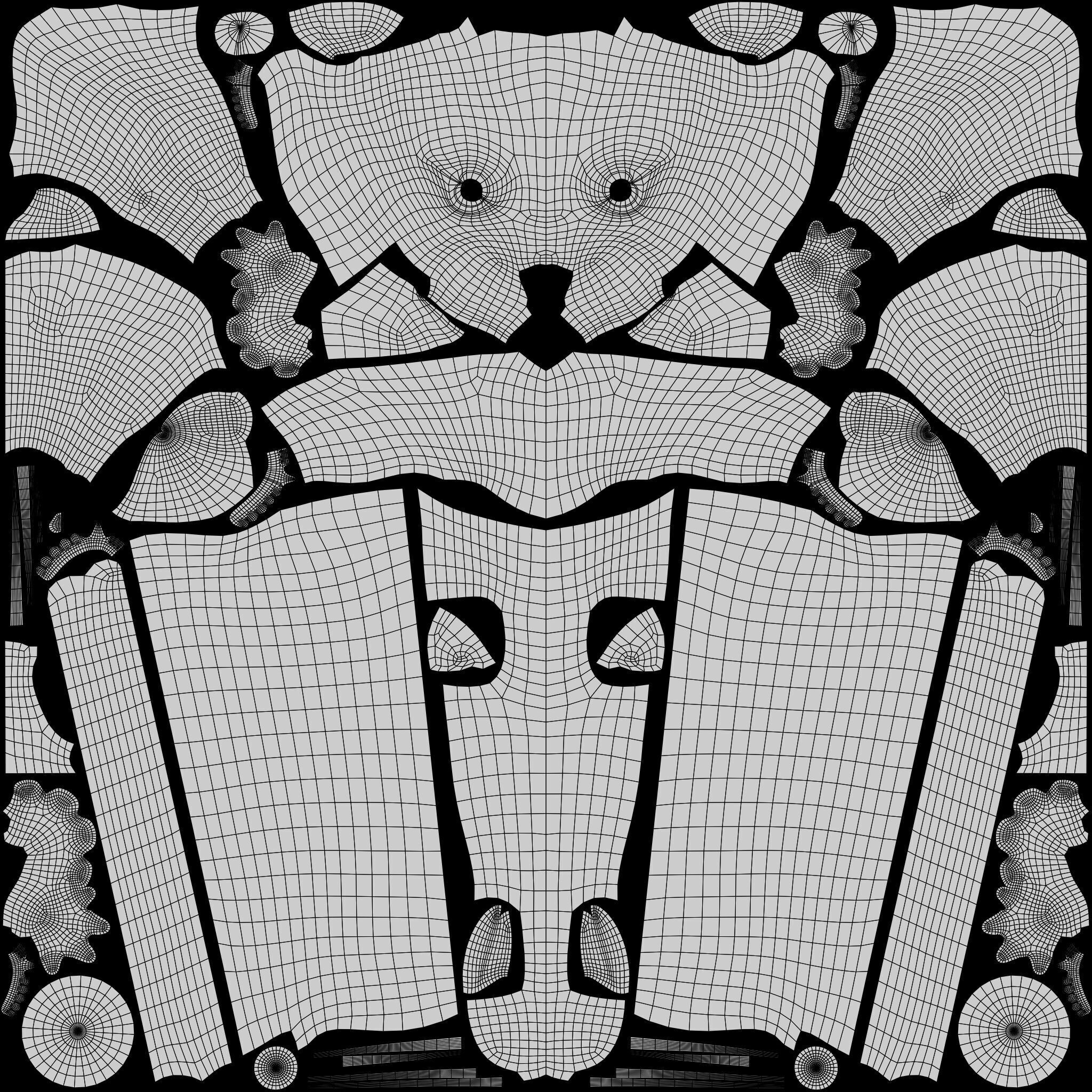 Rigged Cute Cat Low-poly 3D model_12