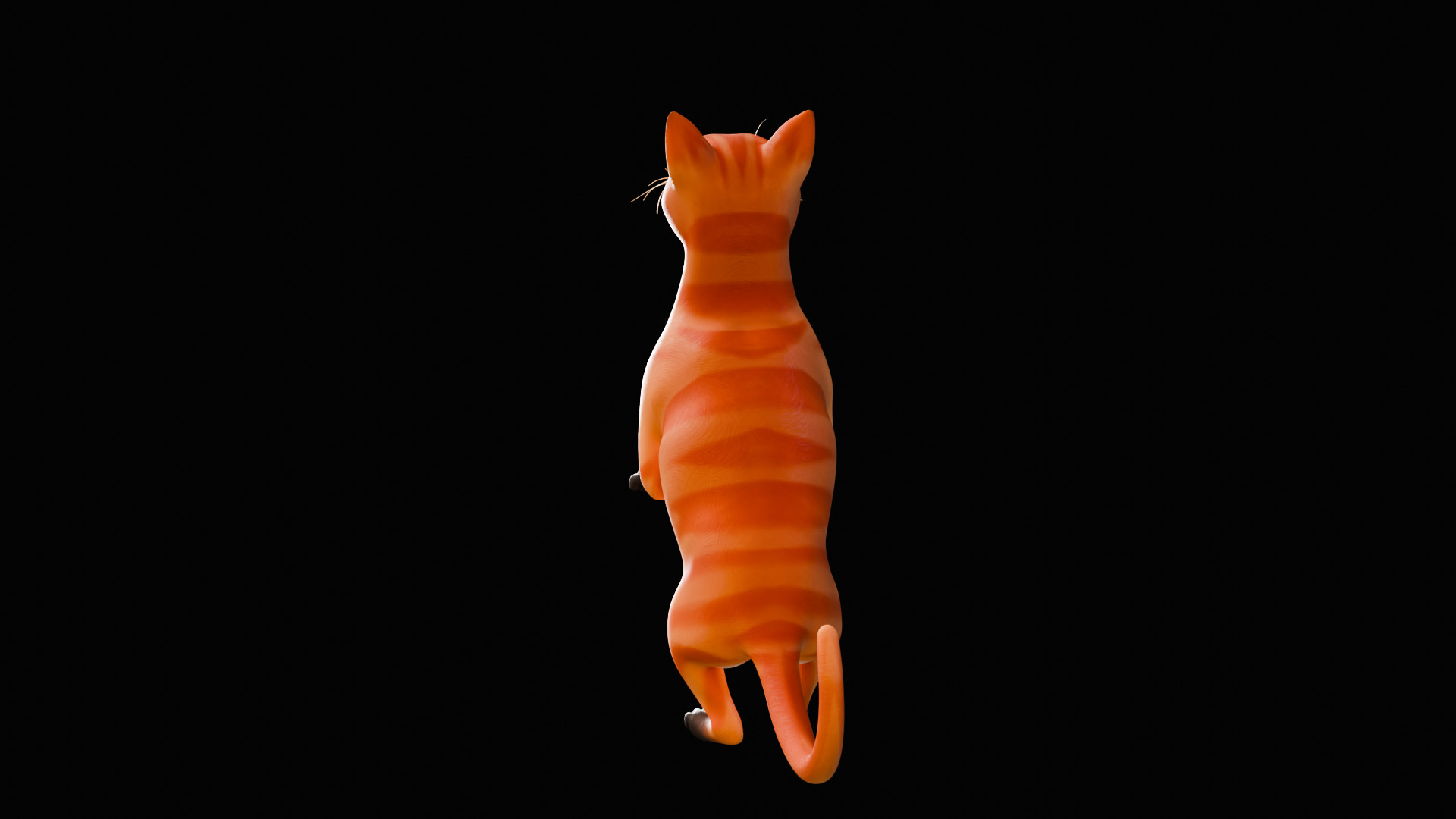 Rigged Cute Cat Low-poly 3D model_30