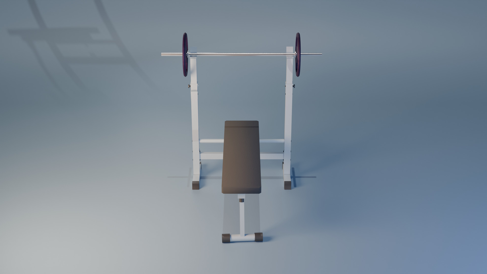 Bench Press 3D model_1