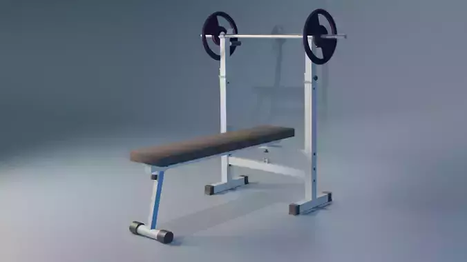 Bench Press 3D model