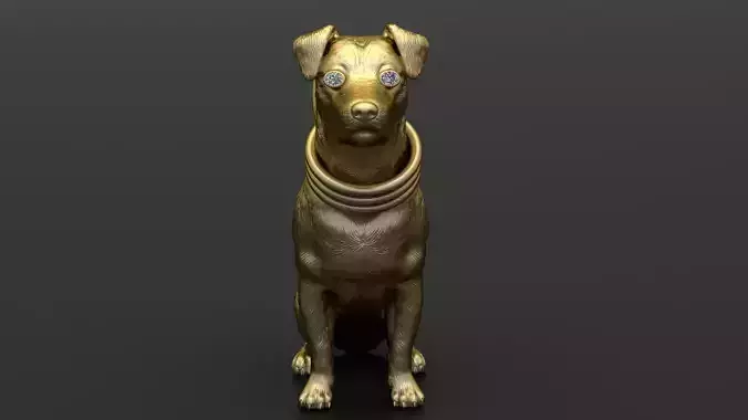 DOG ANIMAL PENDANT 3D PRINTABLE MODEL