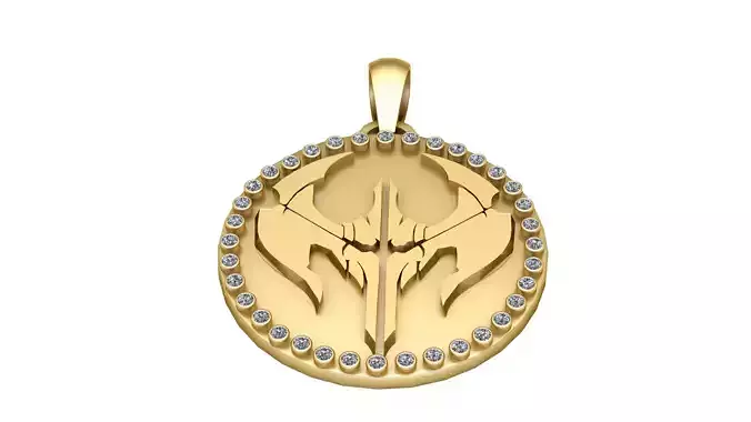 ANGEL PENDANT 3D PRINTABLE MODEL 