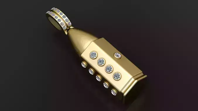 BULLET PENDANT 3D PRINTABLE MODEL