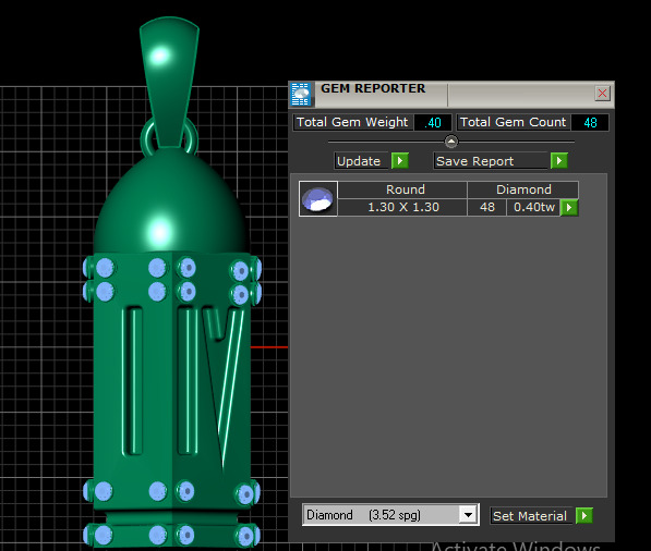 SHORT GUN BULLET PENDANT 3D PRINTABLE MODE 3D print model_5