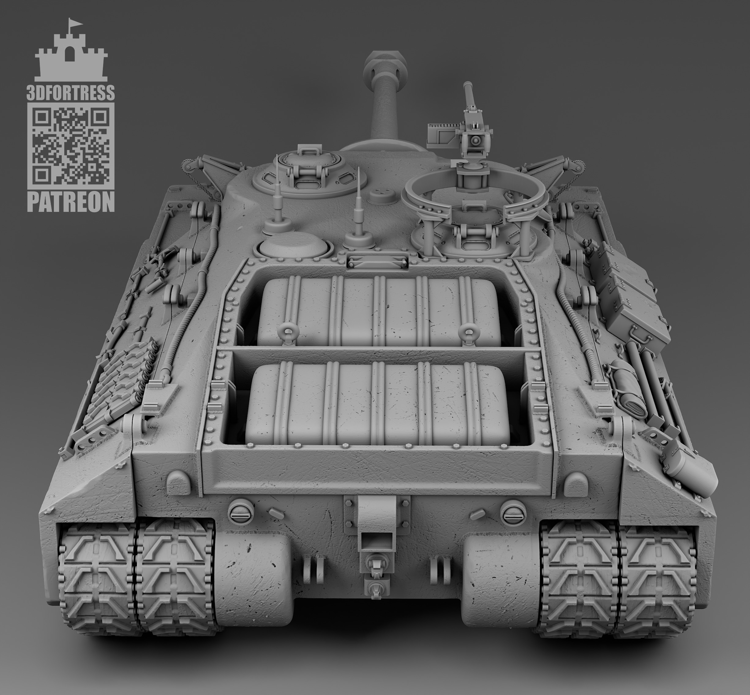 T-28 - T-95 3D print model_8