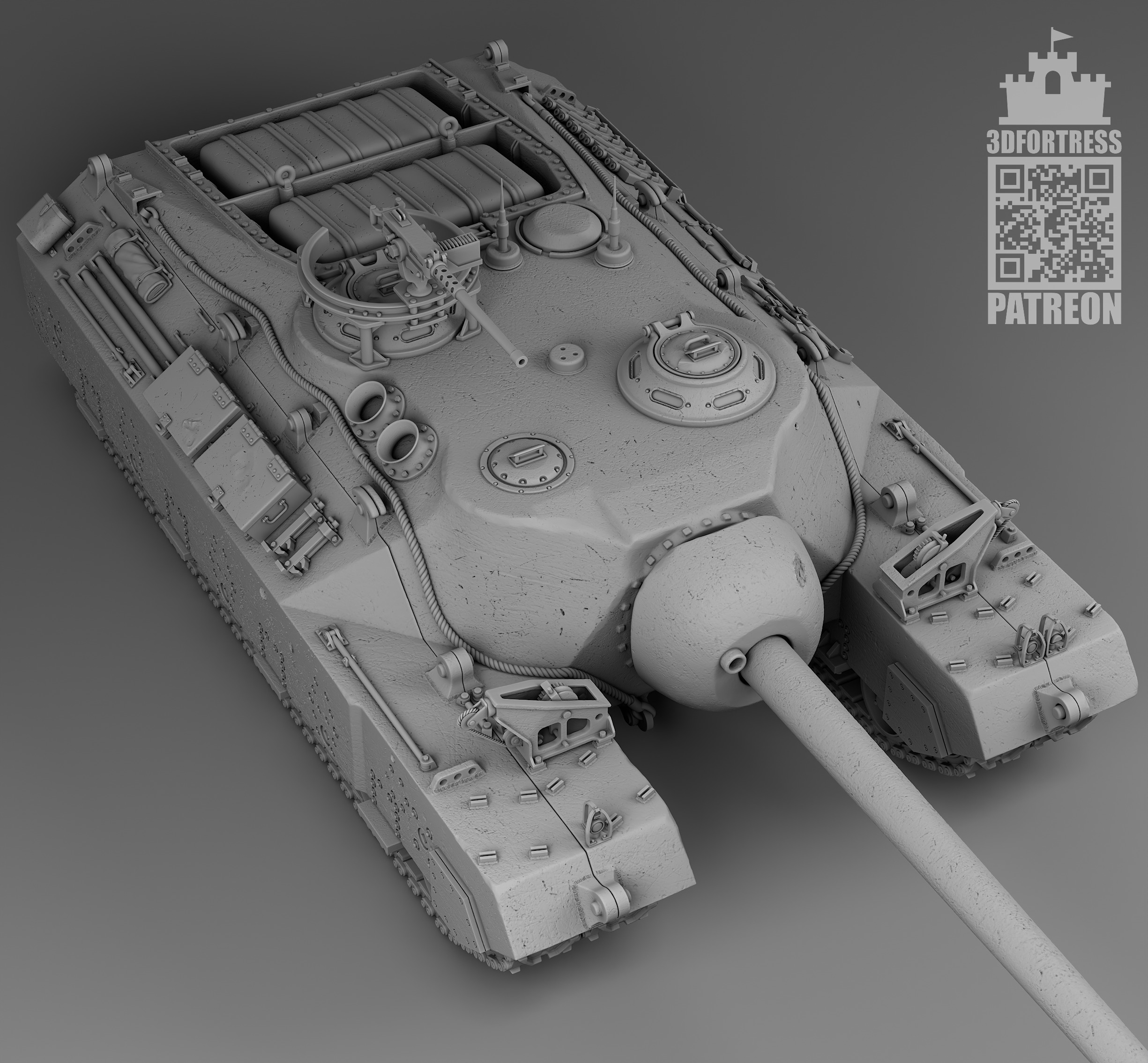 T-28 - T-95 3D print model_5