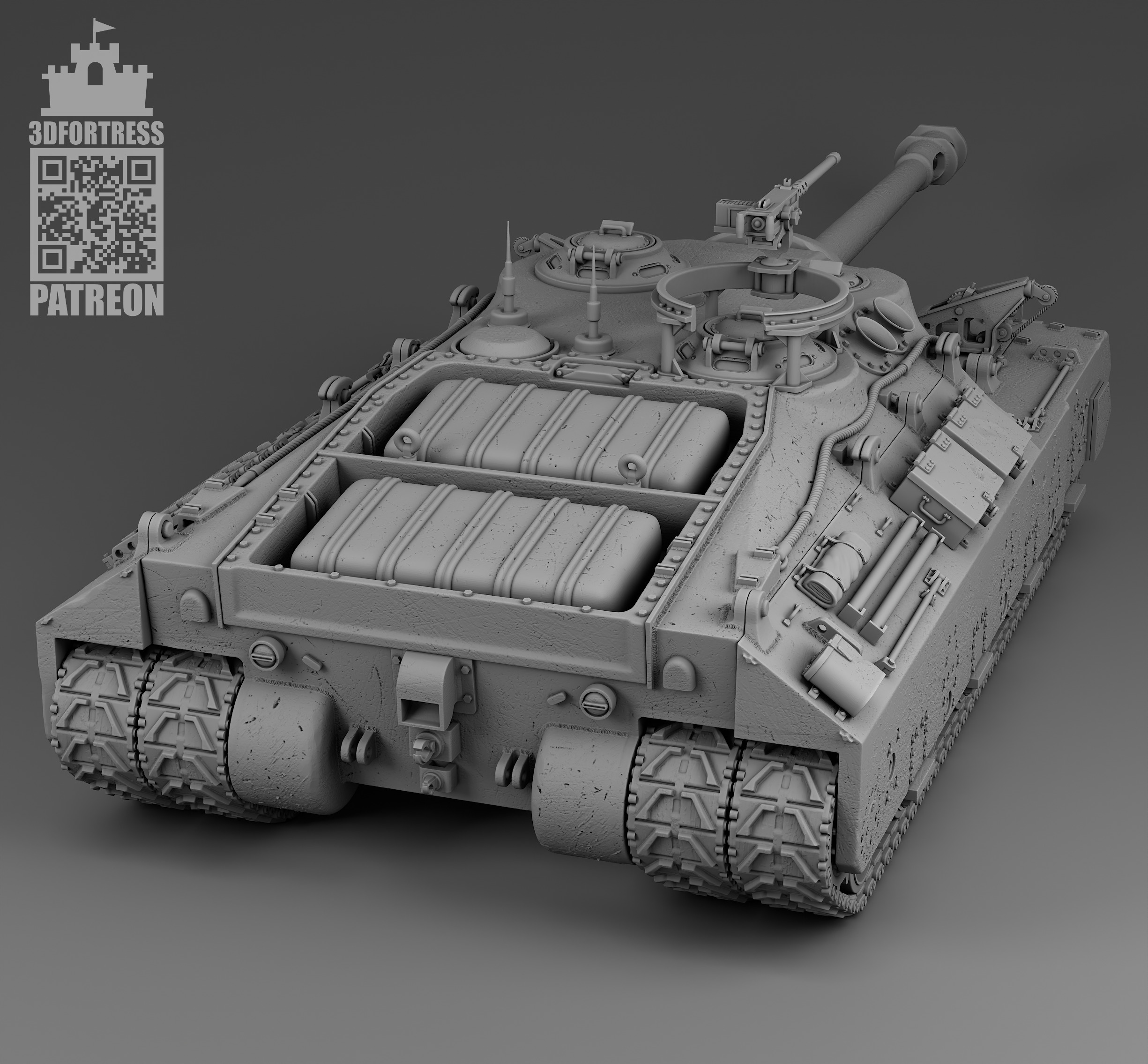 T-28 - T-95 3D print model_2