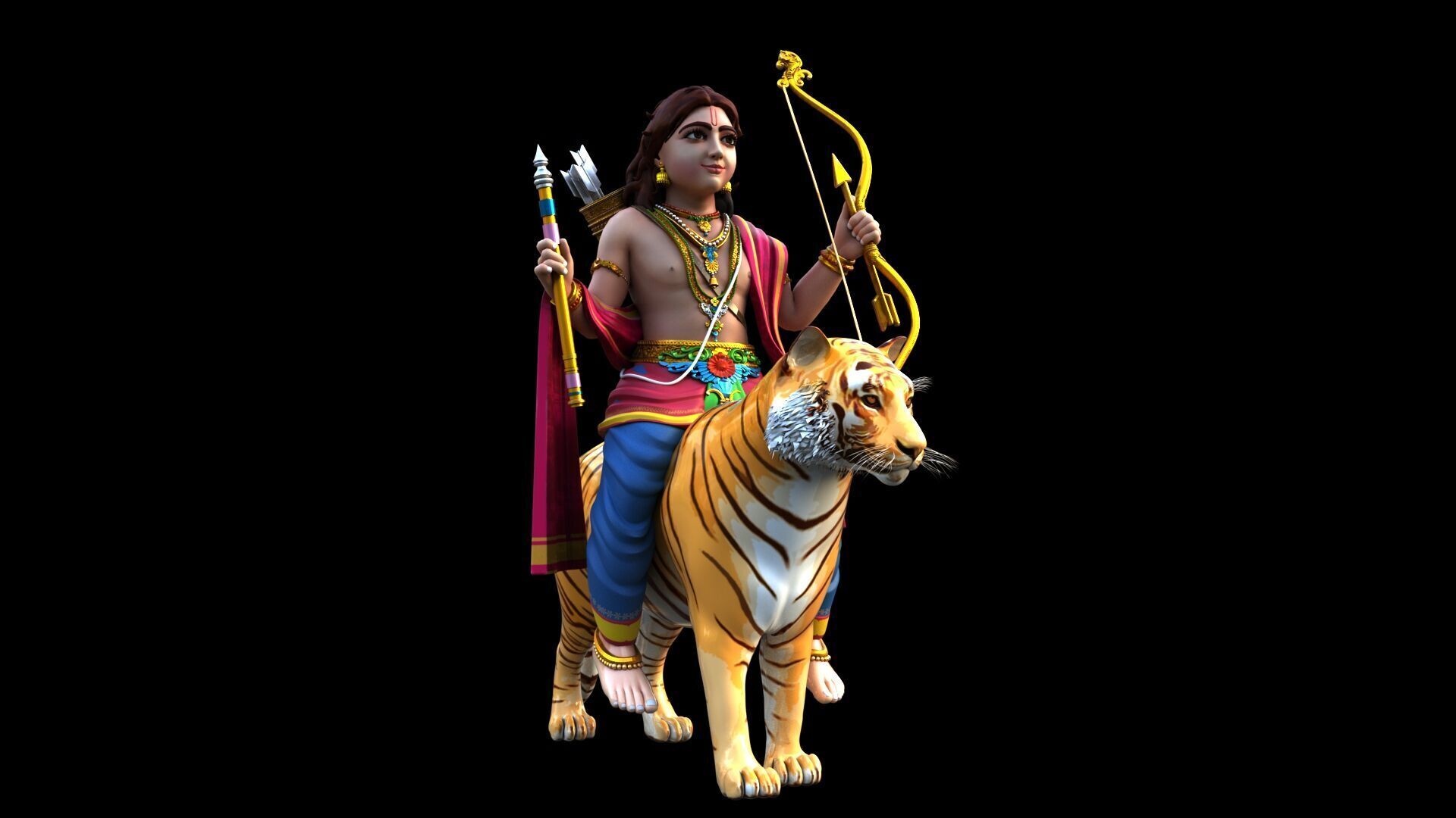 swamy sabarimala ayyappa 3D model_7