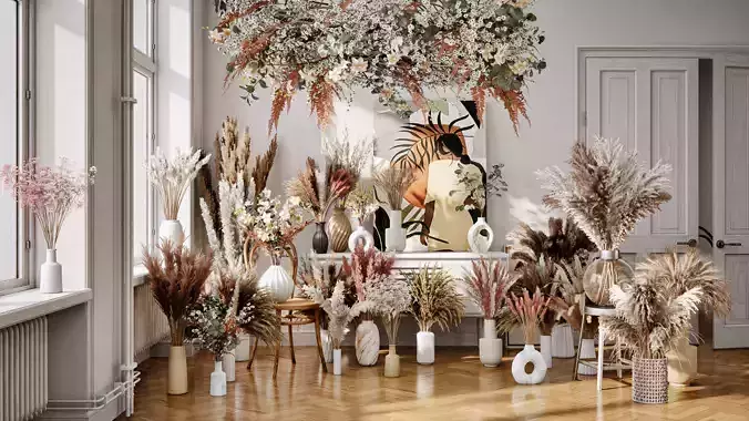 Archinteriors for UE vol 16 - stylish bouquets of dry flowers