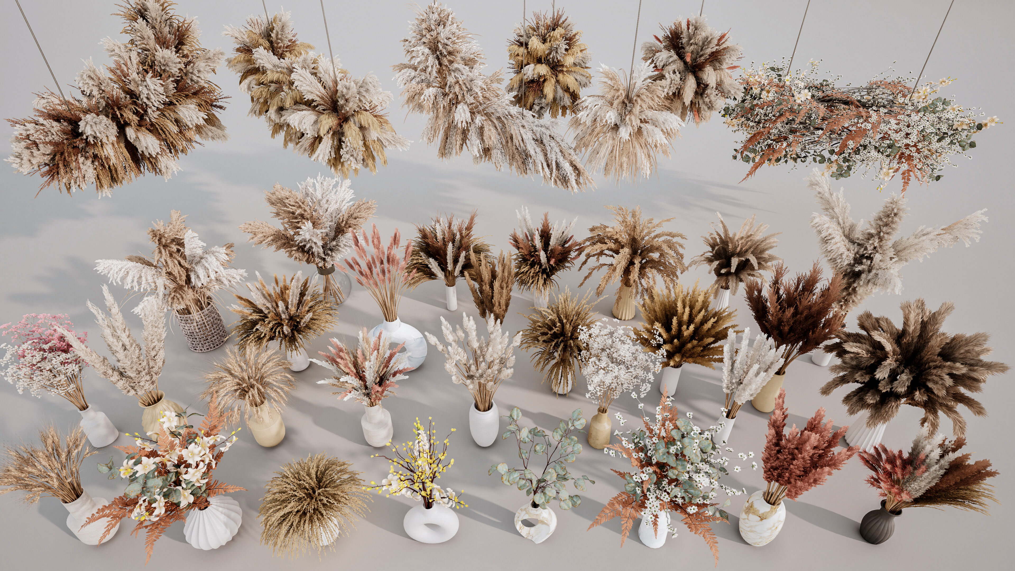 Archinteriors for UE vol 16 - stylish bouquets of dry flowers 3D model_11