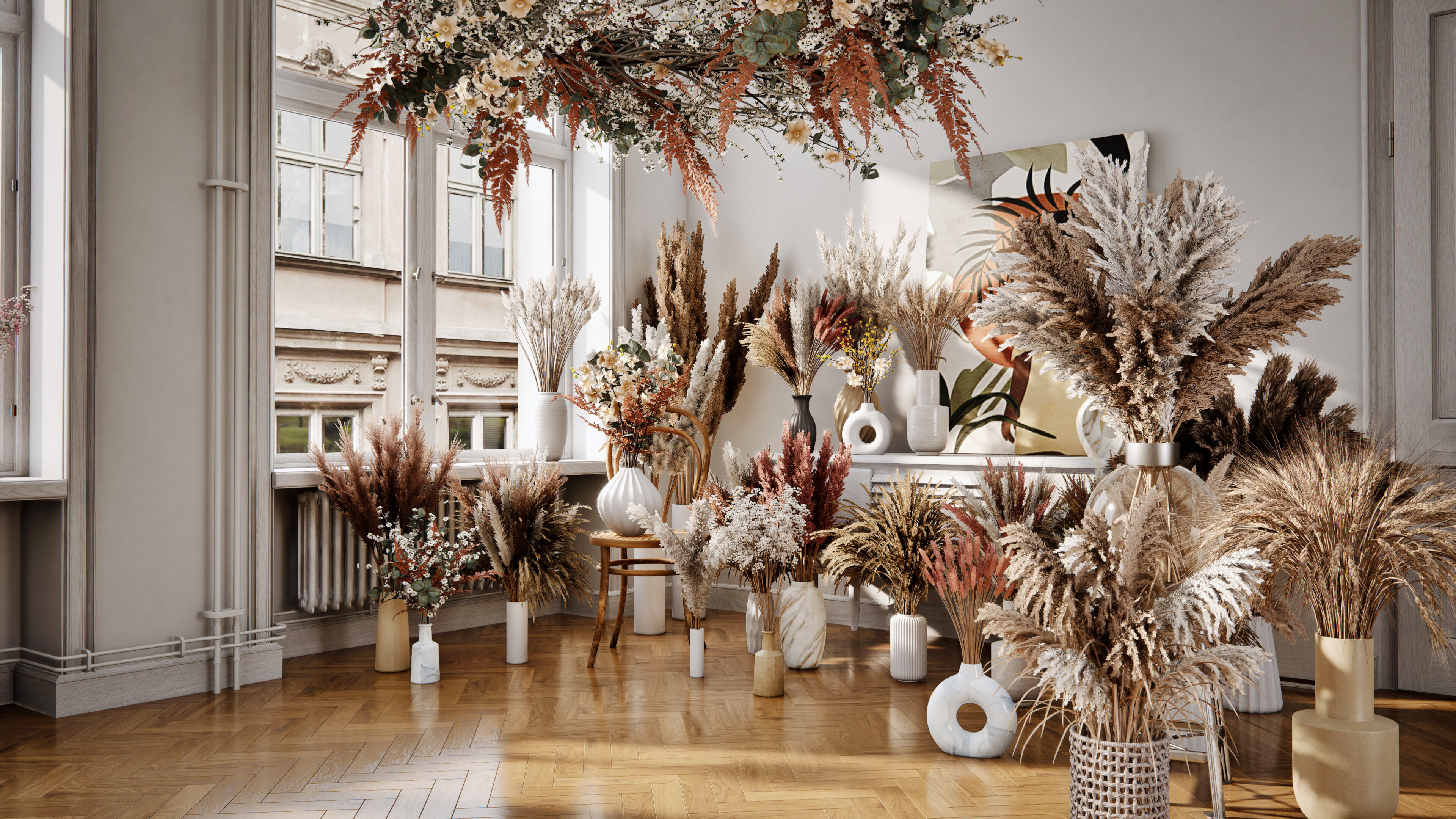 Archinteriors for UE vol 16 - stylish bouquets of dry flowers 3D model_7