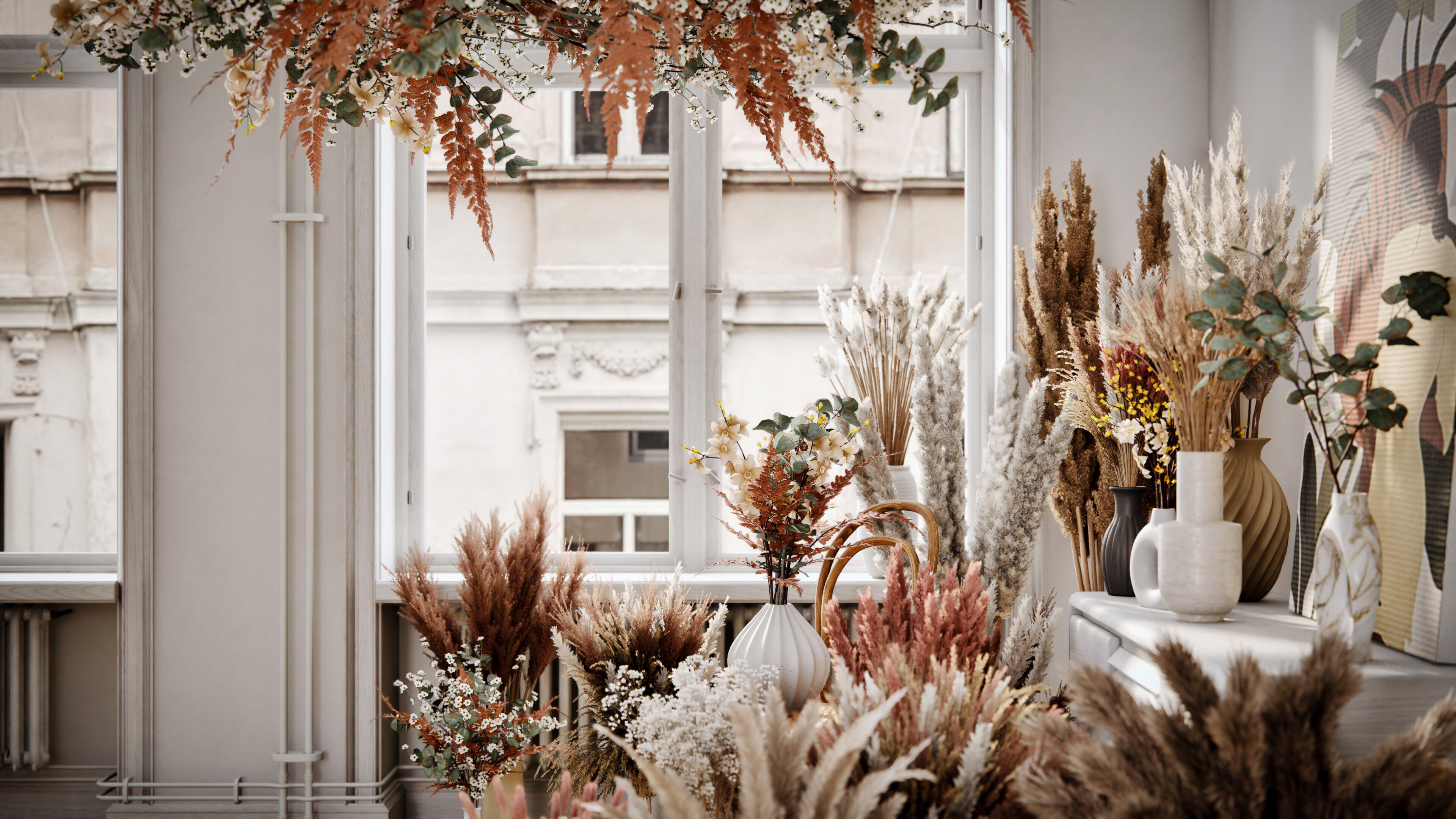 Archinteriors for UE vol 16 - stylish bouquets of dry flowers 3D model_9