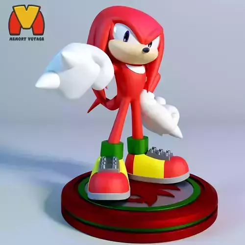 Knuckles the Echidna 3D print model