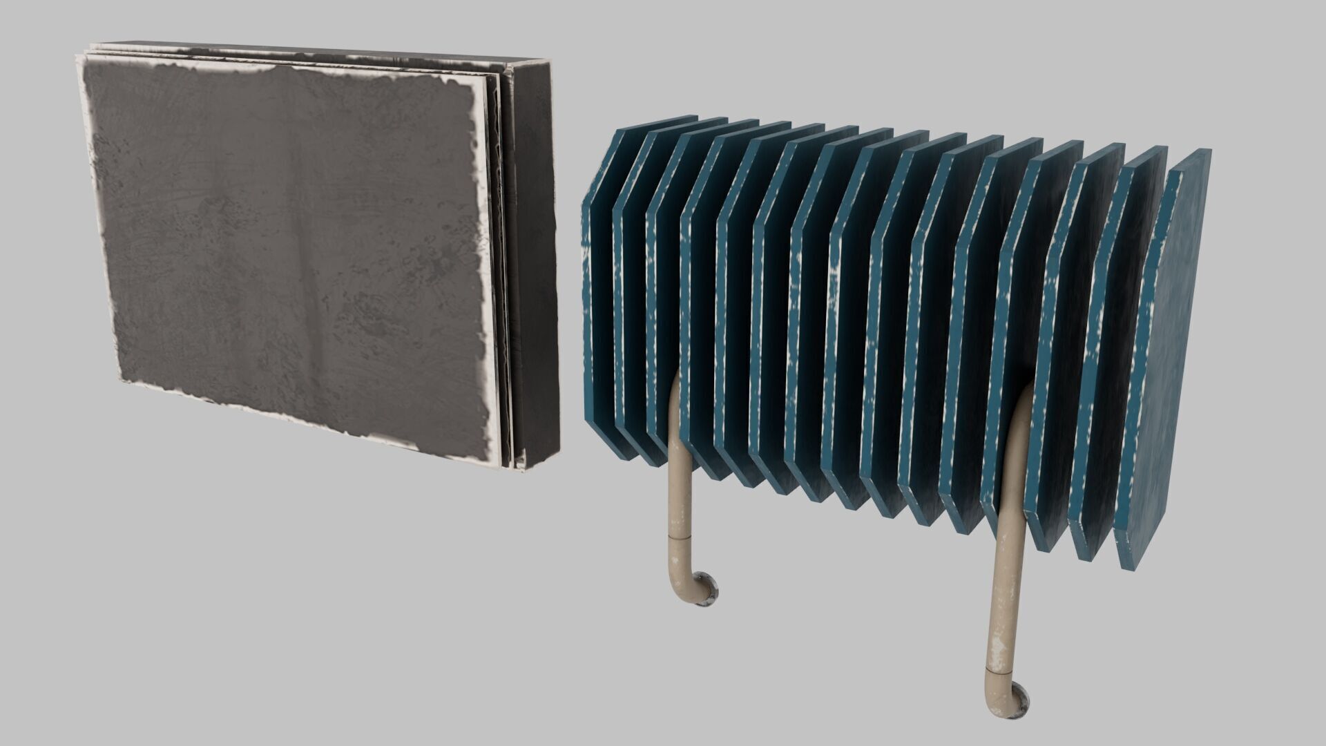 sci-fi post apocalyptic props 3D model_2