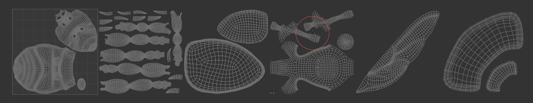 Ladybug Coccinella Low-poly 3D model_32