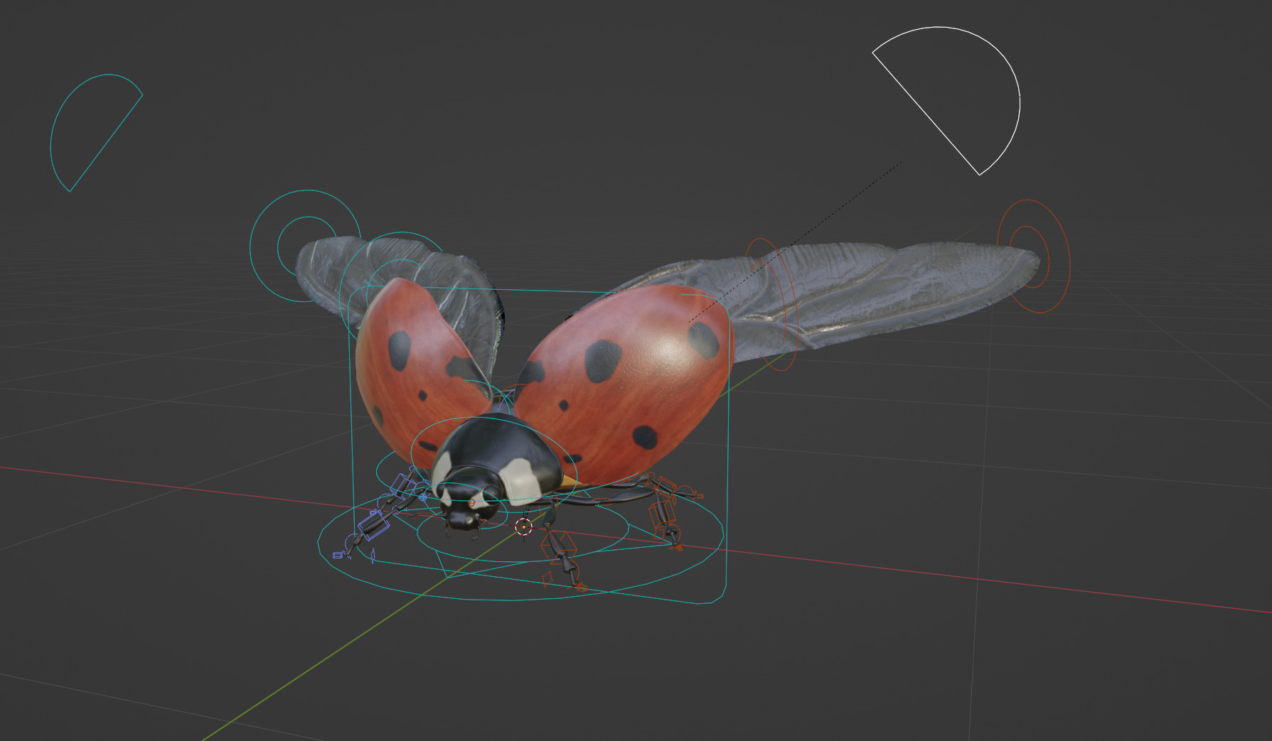 Ladybug Coccinella Low-poly 3D model_1