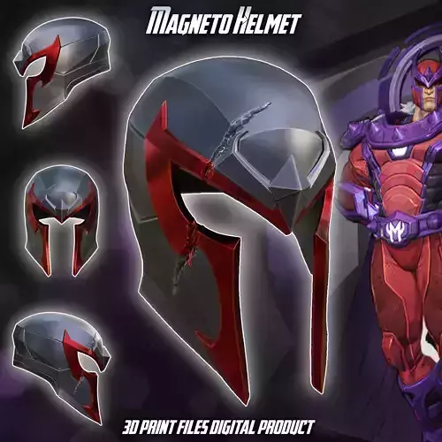 Magneto Helmet Marvel Rivals 3D print model