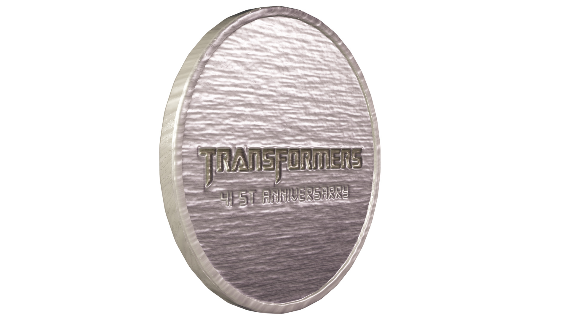 Transformers Autobot Silver Coin 3D model_4