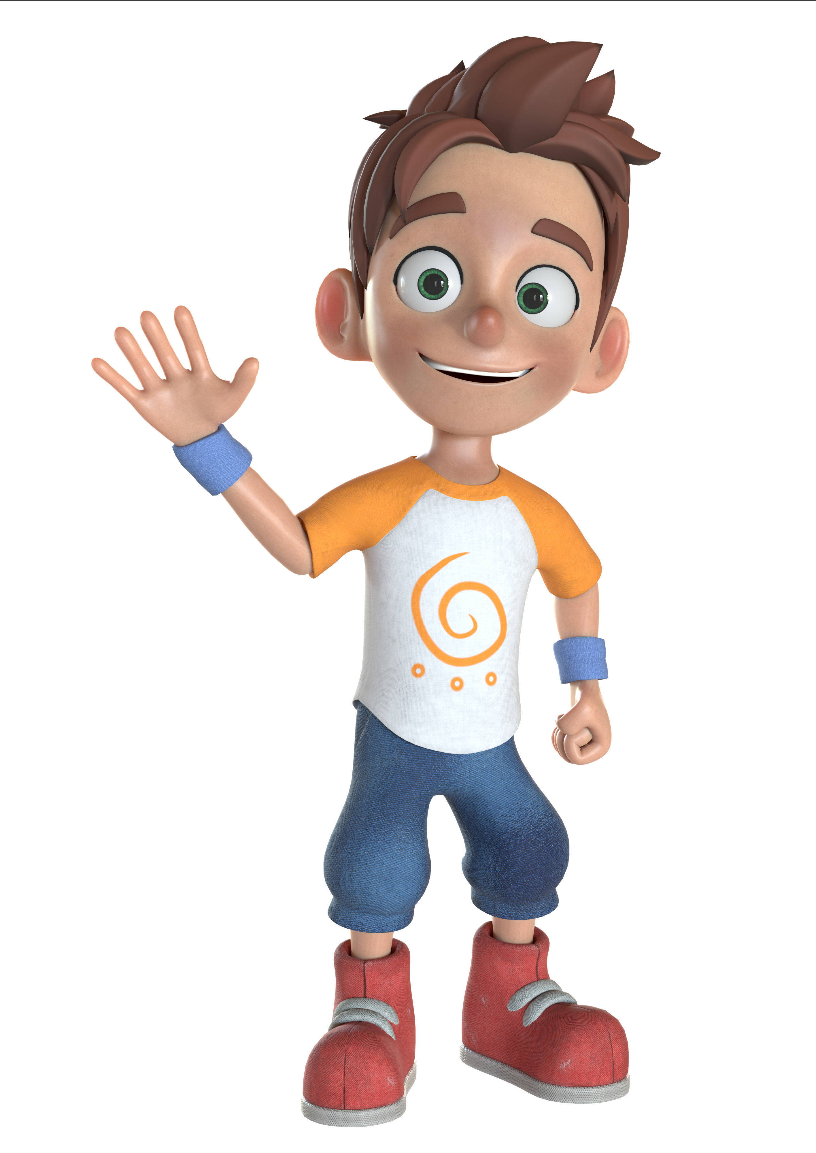 Leo guy Low-poly 3D model_2