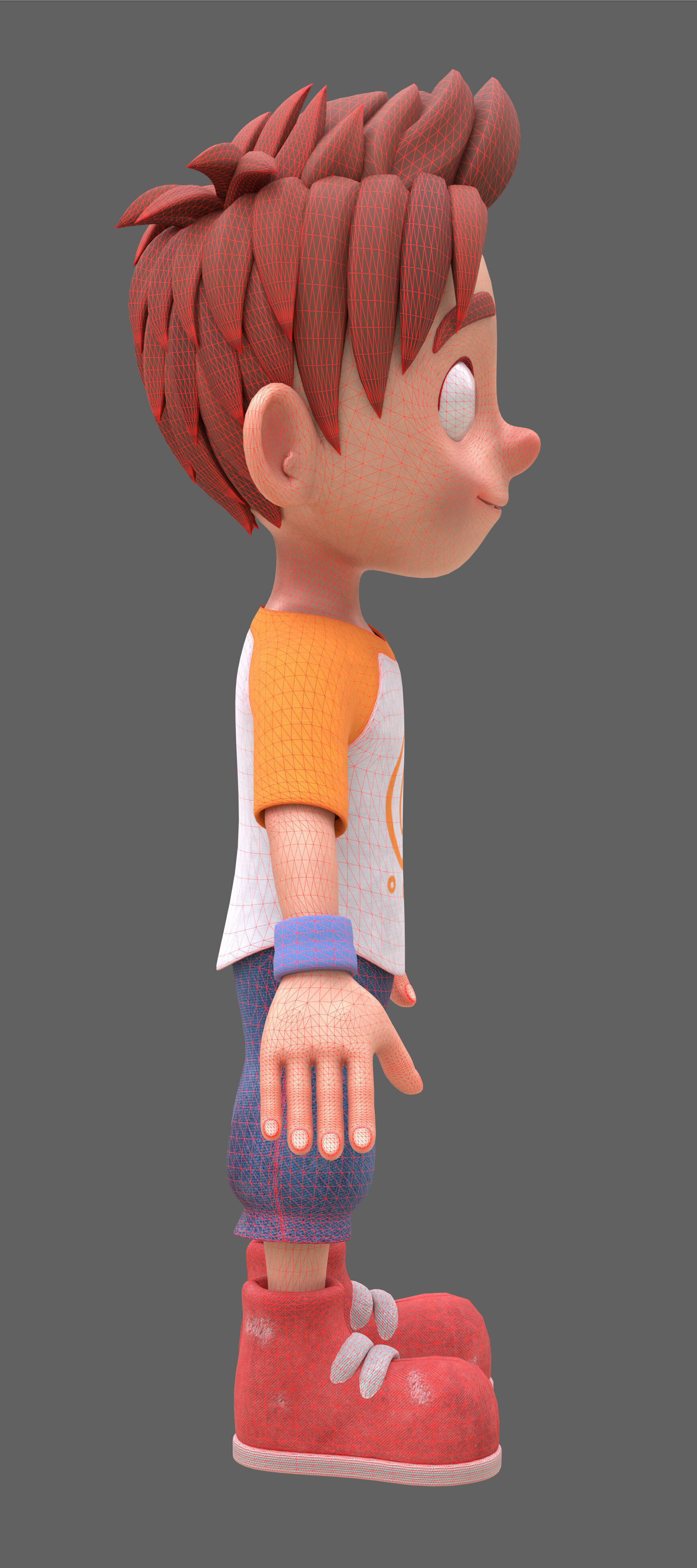 Leo guy Low-poly 3D model_11
