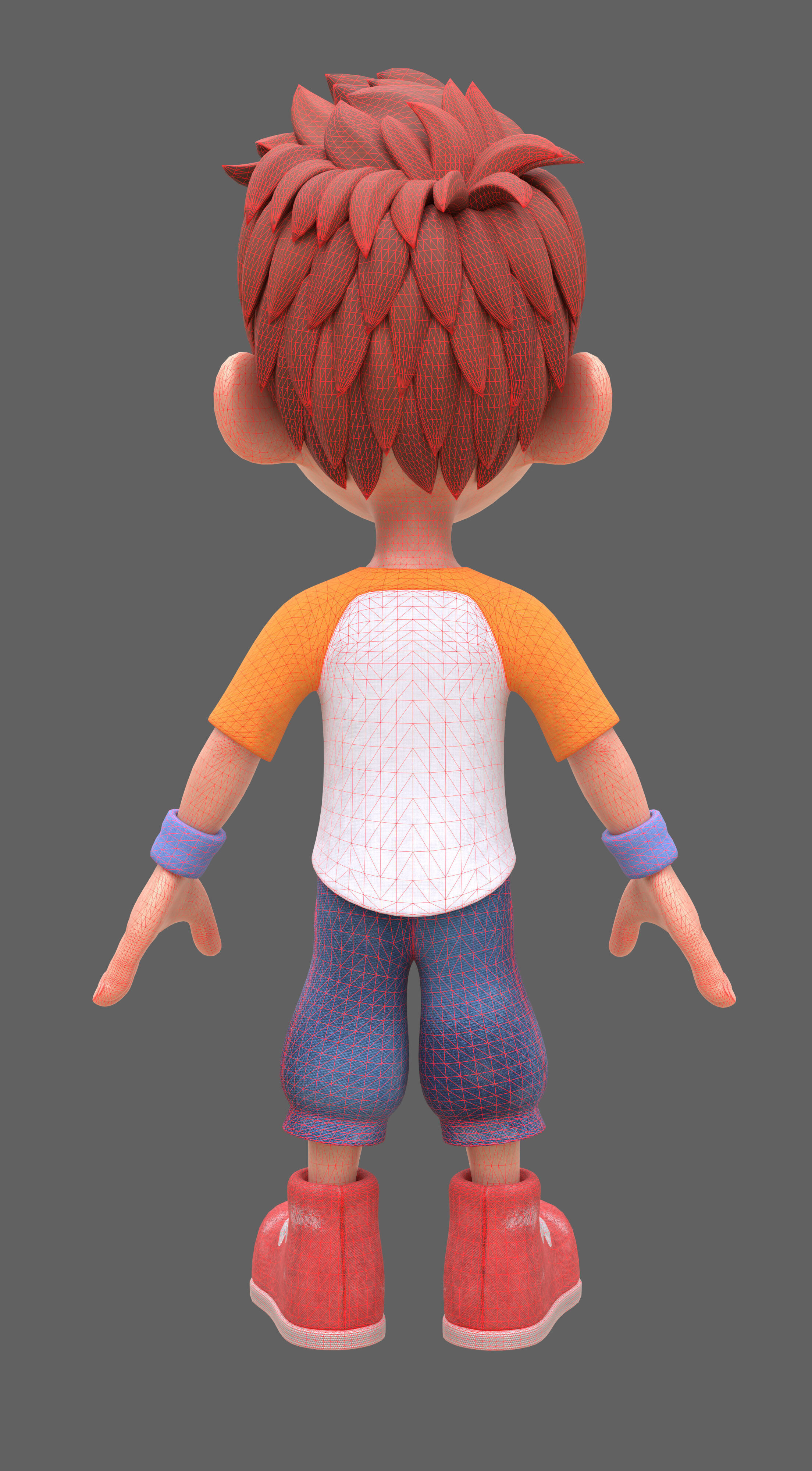 Leo guy Low-poly 3D model_10