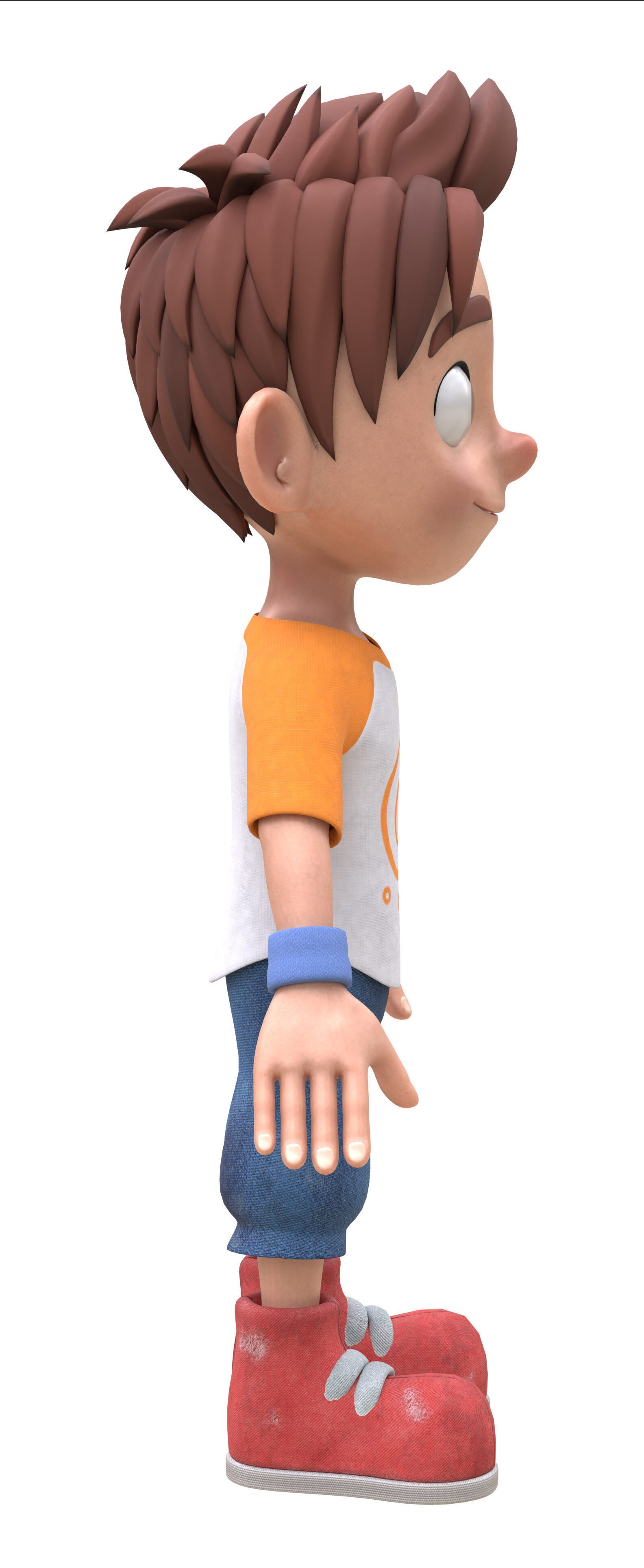 Leo guy Low-poly 3D model_3