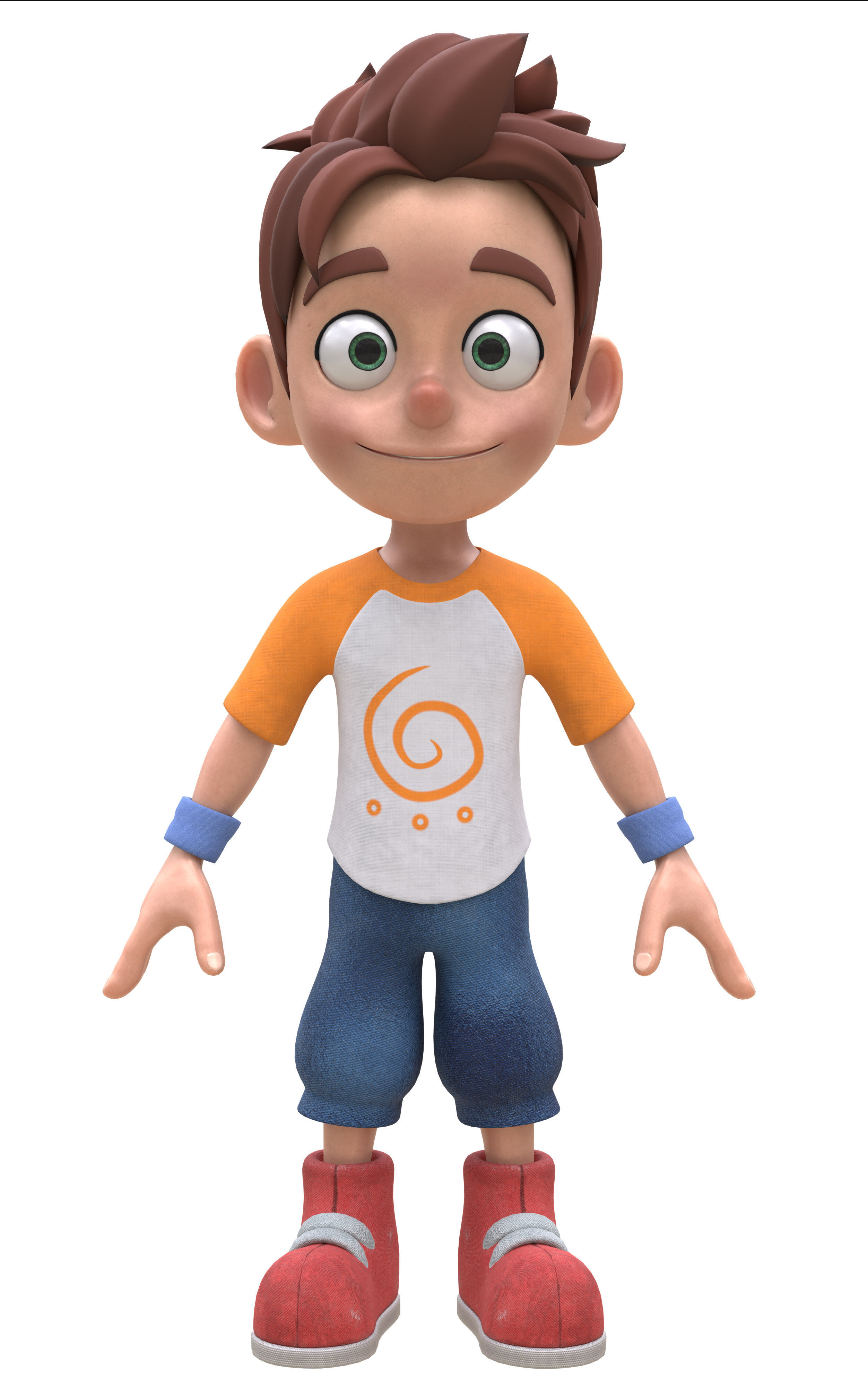 Leo guy Low-poly 3D model_4