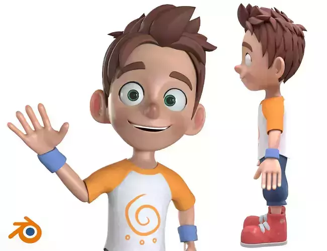 Leo guy Low-poly 3D model Leo guy Low-poly 3D model