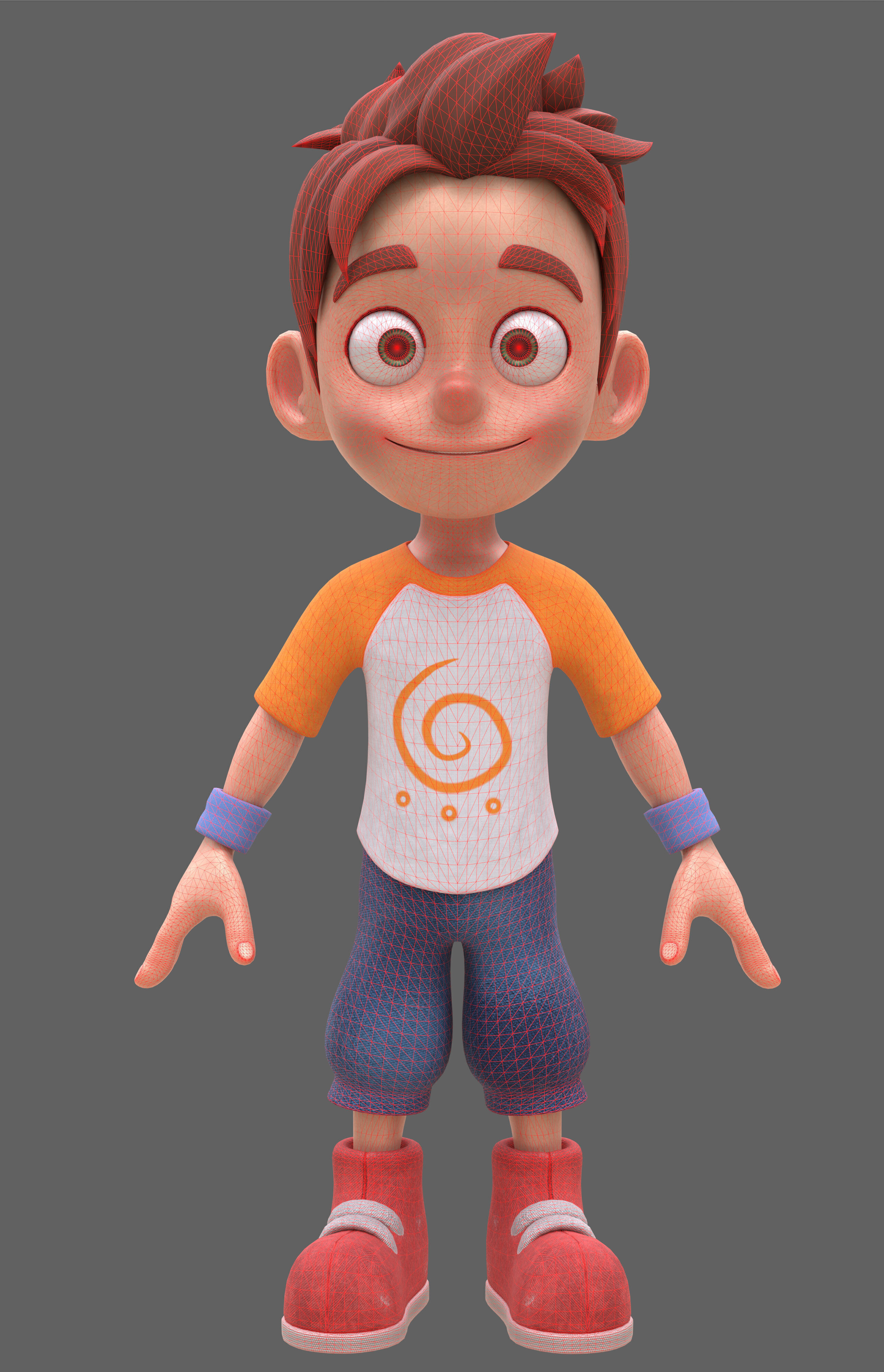 Leo guy Low-poly 3D model_13